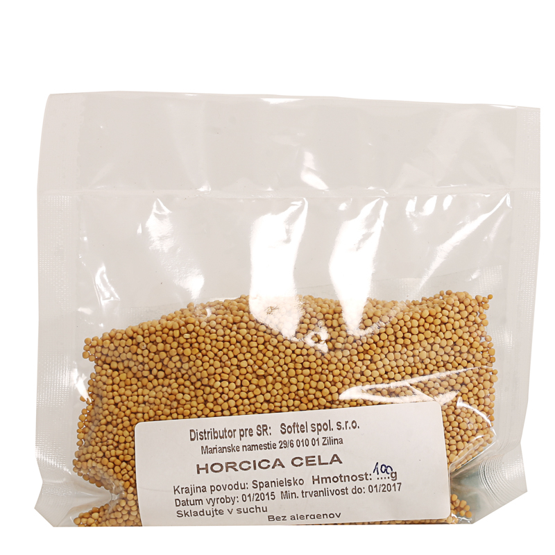 Horčica cela biela 100g Horčičné semienka celé biele 100 g