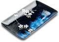 Porcelanowy talerz do sushi Anemone Blue 21x13,5cm