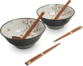 Ramen zestaw 2 misek Liść klonu 22cm EDO JAPAN