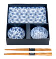 Zestaw do sushi dla 2 osób niebieski wzór TOKYO