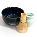 Zestaw matcha ciemnoniebieski EDO JAPAN