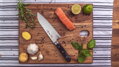 Japoński nóż Santoku TAKAYUKI 170mm