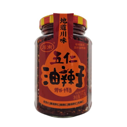 Olej chili z 5 nasionami Chuannan 235g