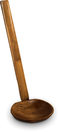 Łyżka do ramenu wykonana z bambusa 18 cm
