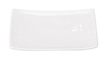 Biała porcelanowa taca 20,5x13cm