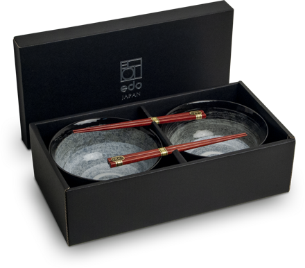 Udon zestaw 2 misek Kuro EDO JAPAN
