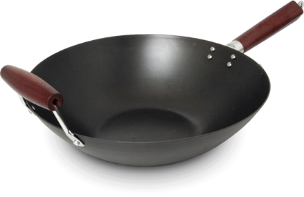 Patelnia wok carbon 36cm z uchwytem
