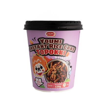 Ciastka ryżowe Topokki Jjajang cup Youmi 138g
