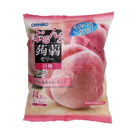 Galaretka konjac o smaku brzoskwiniowym ORIHIRO 120g