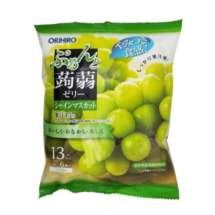 Galaretka konjac o smaku białych winogron ORIHIRO 120g