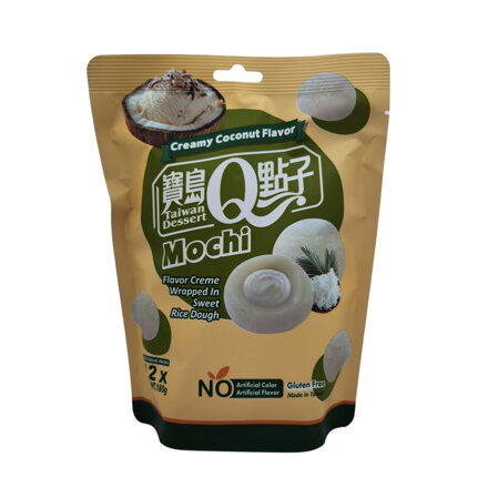 Ciastka ryżowe Mochi kokosowe ze śmietanką 180g
