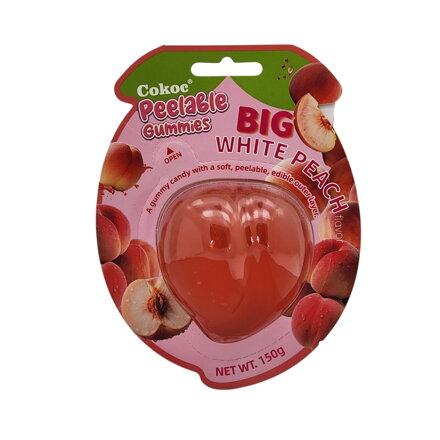 Cukierek żelkowy obrany XL o smaku brzoskwiniowym 150g