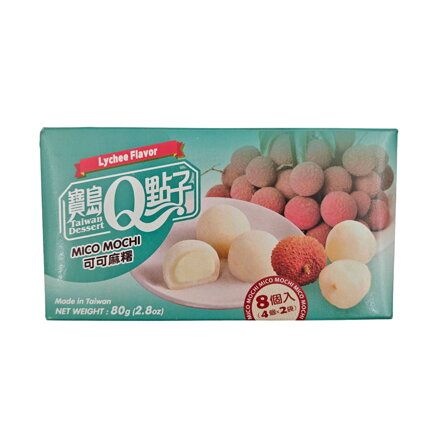 Ciasteczka ryżowe Mochi lychee 80g