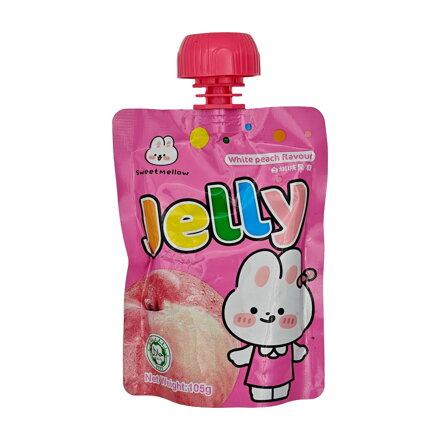 Galaretka o smaku białej brzoskwini SWEETMELLOW 105g