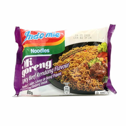 Makaron Indomie ostre wołowe Rendang Mi Goreng 80g