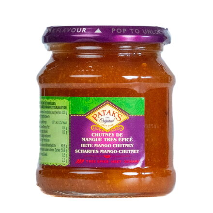 Mango Chutney na ostro z mięsem 340g