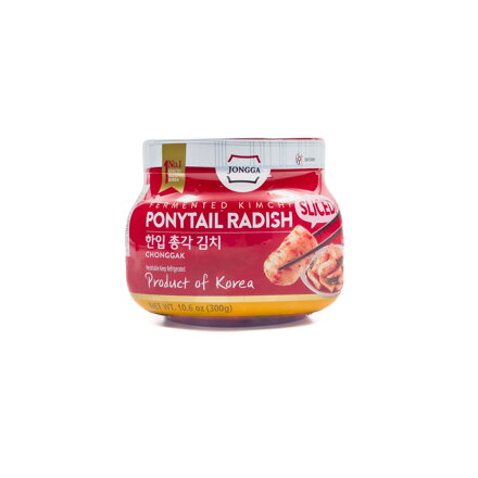 Kimchi z krojonej rzodkiewki JONGGA - słoik 300g