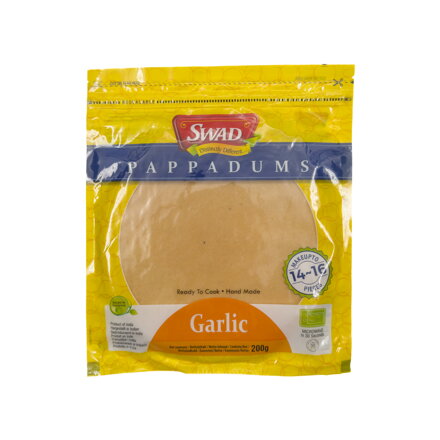 Placki Papadum indyjskie czosnkowe SWAD 200g