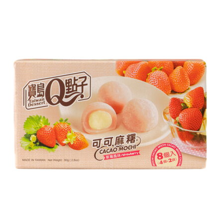 Ciastka ryżowe Mochi truskawkowo-czekoladowe 80g