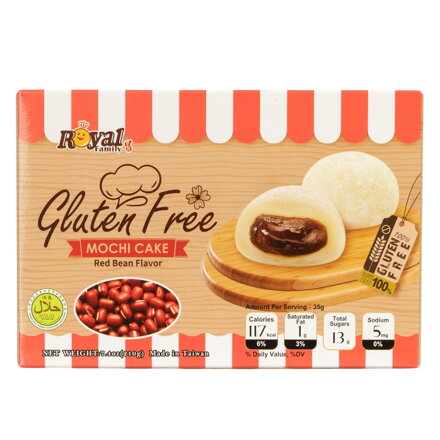 Ciastka ryżowe Mochi czerwona fasola bezglutenowe 210g
