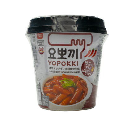 Kolaczki ryżowe Topokki Hot ostre cup 120g