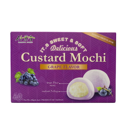 Ciastka ryżowe Mochi winogronowe z budyniem 180g