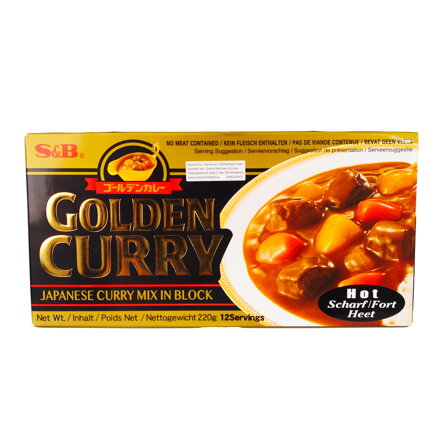 Złoty sos curry pikantny 220g S&B