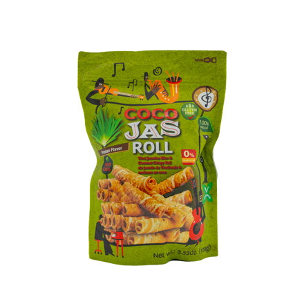 Rolki kokosowo-ryżowe o smaku pandanu 100g