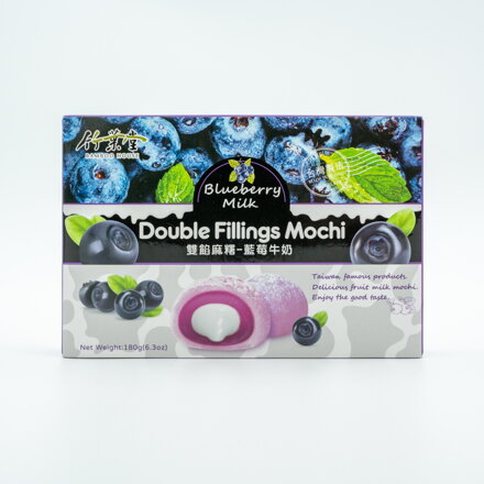 Ciastka ryżowe Mochi z mlekiem jagodowym 180g