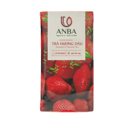 Herbata czarna o smaku truskawkowym ANBA 50g (25 x 2g)