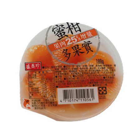 Galaretka owocowa z madarynkami 180 gr.