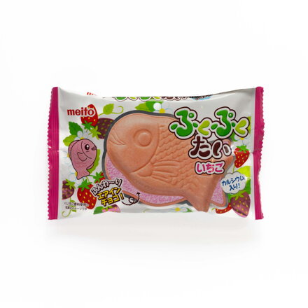 Ciasteczka truskawkowe Pukupukutai MEITO 16,5g