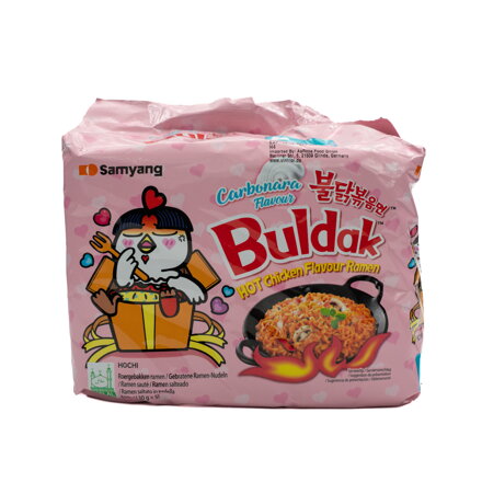 Makaron SY ostry kurczak Buldak Carbonara MULTIPACK 5X130g