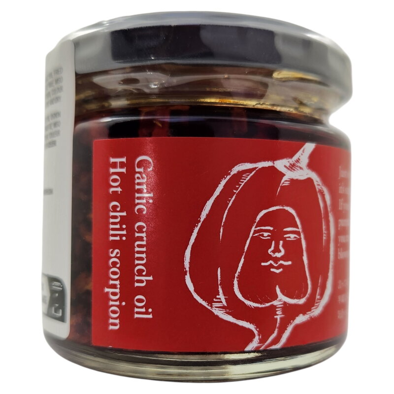 Chrupiący olej czosnkowy z chili Scorpion 110g