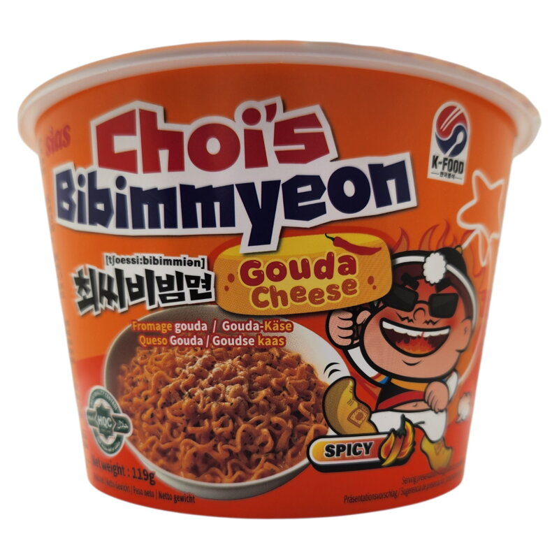 Zupka błyskawiczna Choi's Bibimmyeon ser Gouda pikantna 119g