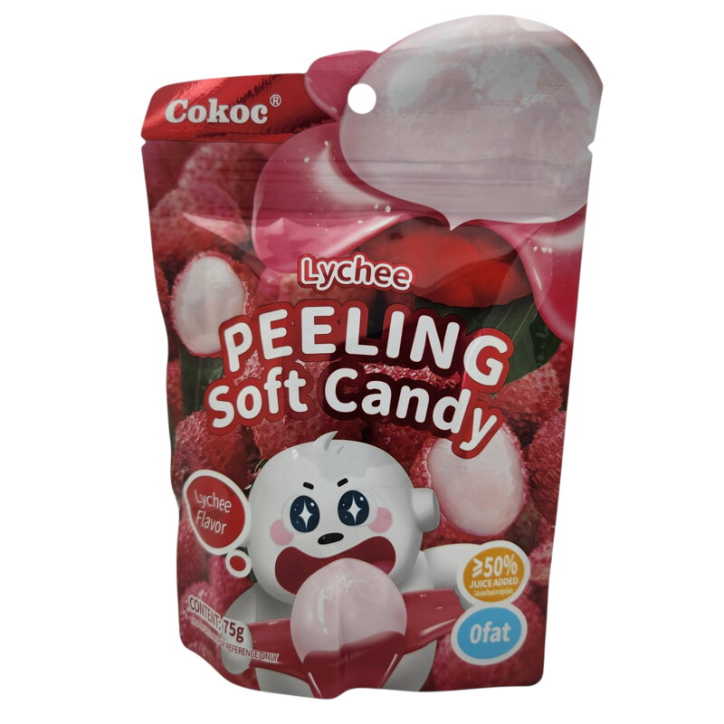 Cukierki żelkowe do obierania o smaku liczi 75g