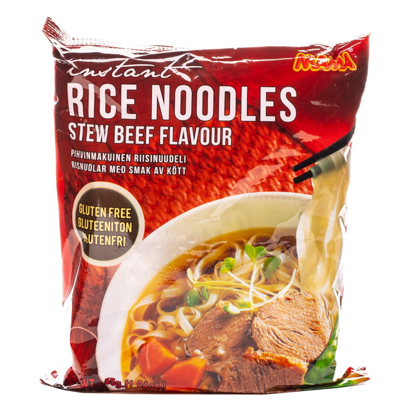 Zupa MAMA makaron ryżowy o smaku wołowiny 55g Zupa MAMA makaron ryżowy o smaku wołowiny 55g