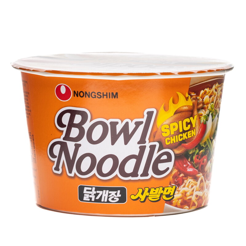 Makaron duży kubek kurczak pikantny Nongshim 100g