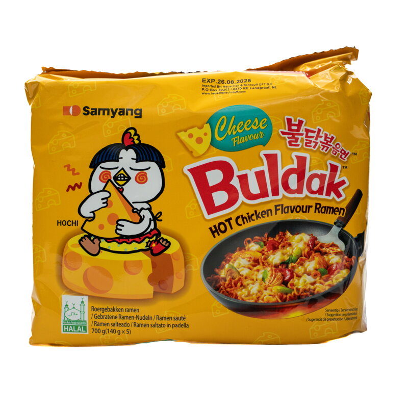Makaron SY Buldak ostry kurczak Ser MULTIPACK 5x140g