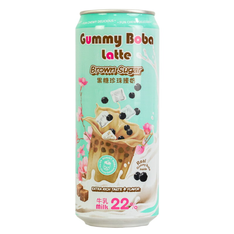 O´s Bubble Gummy Boba latte brown sugar 470ml