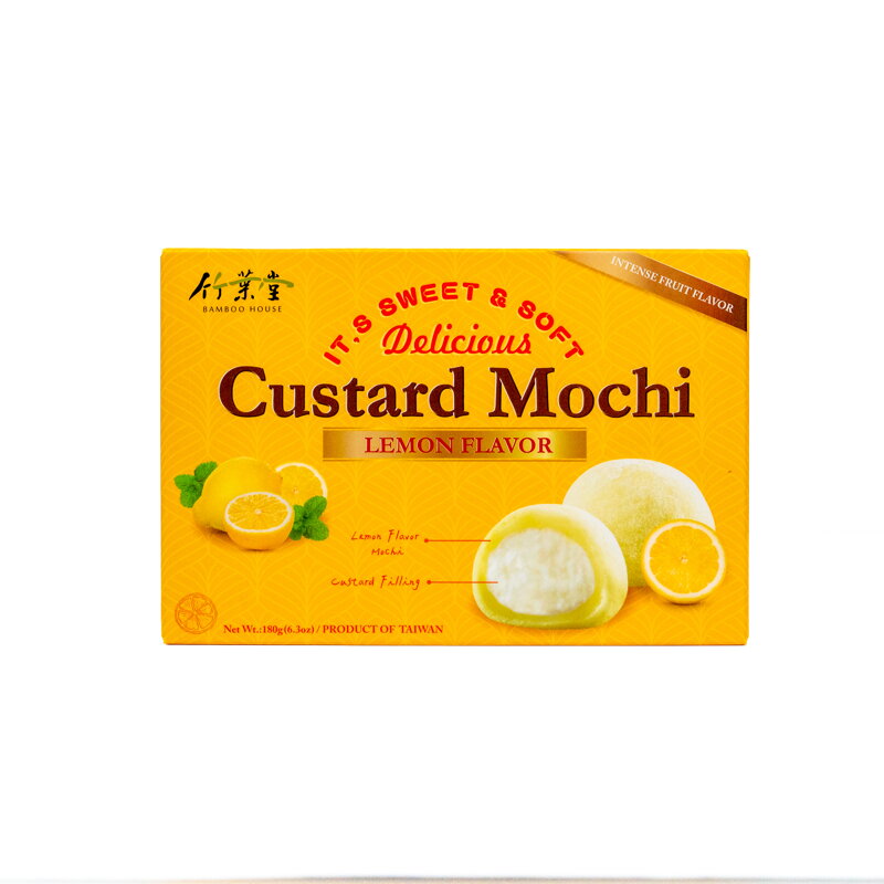 Ciastka ryżowe Mochi cytrynowe z puddingiem 180g