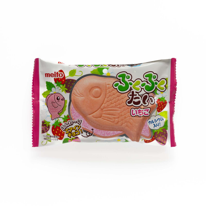 Ciasteczka truskawkowe Pukupukutai MEITO 16,5g