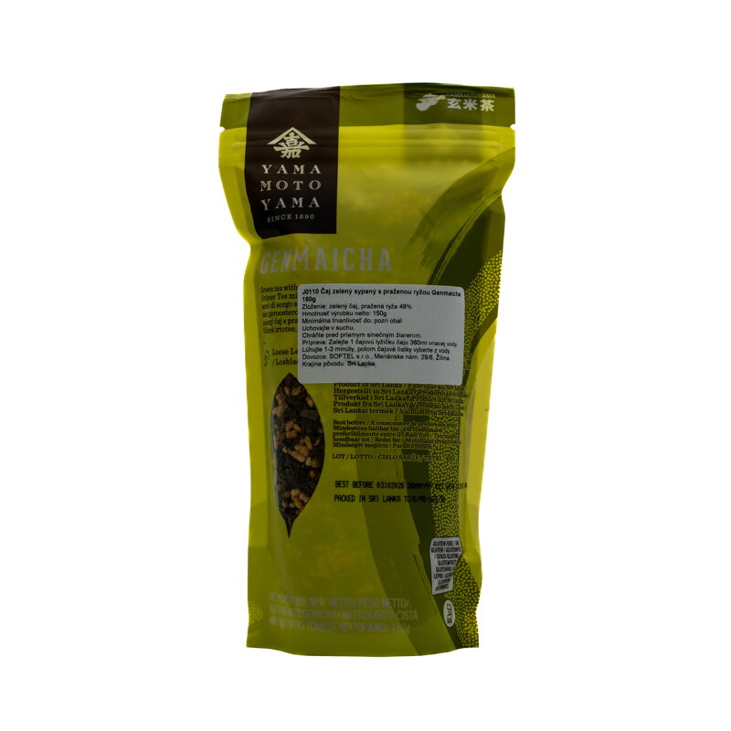 Čaj zelený sypaný s praženou ryžou Genmaicha 150g YAMAMOTOYAMA Čaj zelený sypaný s praženou ryžou Genmaicha 150g YAMAMOTOYAMA